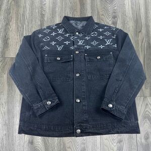 Louis Vuitton Charcoal Monogram Denim Jacket